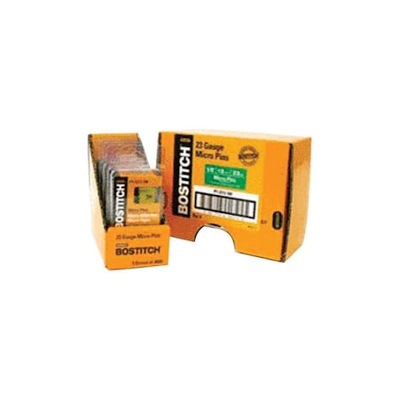 Bostitch Bostitch 1 in. L X 23 Ga. Straight Strip Coated Micro Pins 3000 pk PT-2325-3M